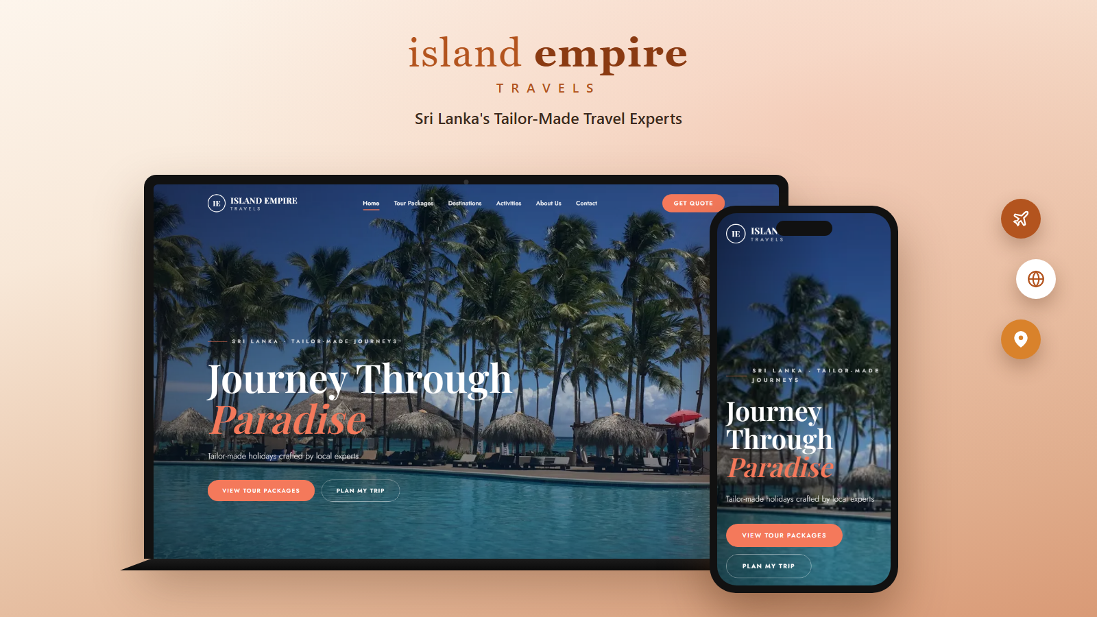 Island Empire Travels - Sri Lanka Travel Agency Website